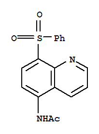 (4CI)-5-乙酰氨基-8-(苯基磺?；?-喹啉結(jié)構(gòu)式_858277-12-0結(jié)構(gòu)式