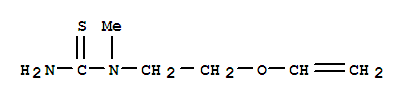 (6CI)-1-甲基-2-硫代-1-(2-乙烯基氧基乙基)-脲結構式_99115-31-8結構式