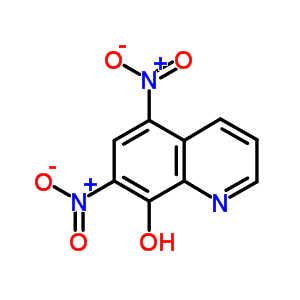 5,7-二硝基-8-羥基喹啉結(jié)構(gòu)式_1084-32-8結(jié)構(gòu)式