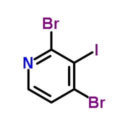 2,4-Dibromo-3-iodopyridine Structure,1353056-48-0Structure