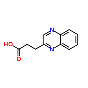 3-喹噁啉-2-丙酸結(jié)構(gòu)式_1500-99-8結(jié)構(gòu)式