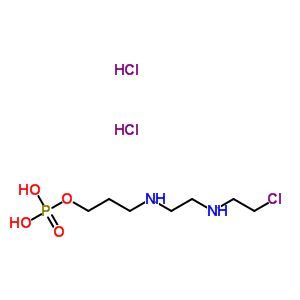 Cyclophosphamide related compound d (25 mg) (3-[2-(2-chloroethylamino)ethylamino]propyl dihydrogen phosphate dihydrochloride) Structure,158401-51-5Structure