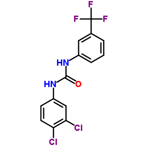 n-(3,4-二氯苯基)-n-[3-(三氟甲基)苯基]-脲結(jié)構(gòu)式_1763-78-6結(jié)構(gòu)式