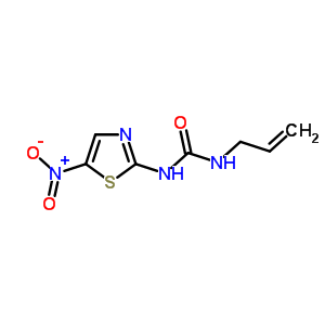 n-(5-硝基-2-噻唑)-n-2-丙烯-1-基-脲結構式_26173-34-2結構式