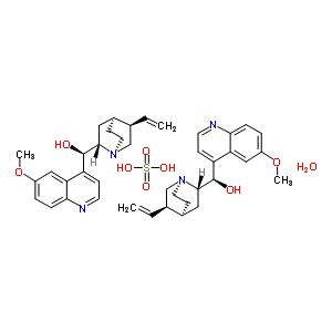 奎寧硫酸鹽單水合物結(jié)構(gòu)式_303137-00-0結(jié)構(gòu)式