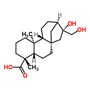 Ent-16beta,17-Dihydroxy-19-kauranoic acid Structure,3301-61-9Structure