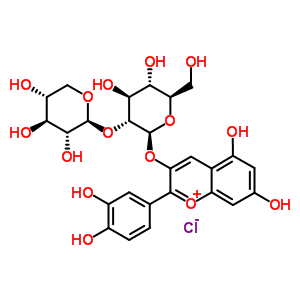 Cyanidin-3-sambubioside Structure,33012-73-6Structure