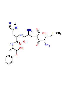 L-蛋氨酰-L-a-谷氨酰-L-組氨酰-L-苯丙氨酸結(jié)構(gòu)式_50842-42-7結(jié)構(gòu)式