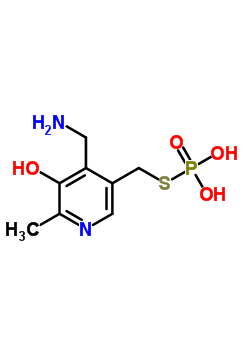 [4-(Aminomethyl)-5-hydroxy-6-methylpyridin-3-yl]methylsulfanylphosphonic acid Structure,51989-44-7Structure