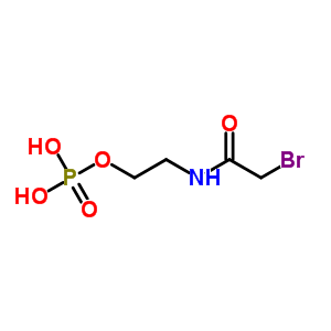 2-[(2-Bromoacetyl)amino]ethyl dihydrogen phosphate Structure,52011-43-5Structure