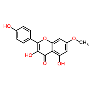 鼠李檸檬素結構式_569-92-6結構式