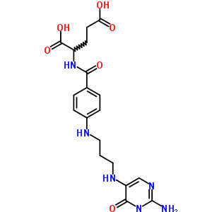 L-glutamic acid,n-[4-[[3-[(2-amino-1,6-dihydro-6-oxo-5-pyrimidinyl)amino]propyl]amino]benzoyl]- Structure,5786-81-2Structure