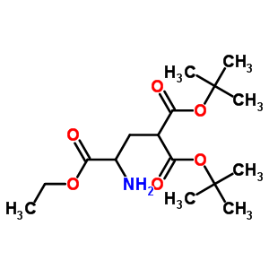 gamma-羧基谷氨酸gamma,gamma-二-t-丁基3-乙酯結(jié)構(gòu)式_73538-32-6結(jié)構(gòu)式