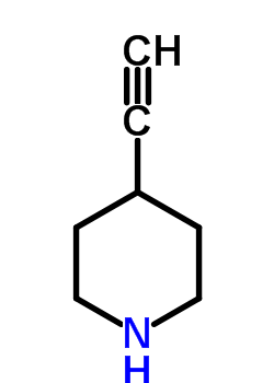 4-乙炔哌啶結(jié)構(gòu)式_738577-08-7結(jié)構(gòu)式