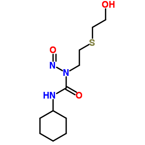 Urea, n-cyclohexyl-n-(2-((2-hydroxyethyl)thio)ethyl)-n-nitroso- Structure,73944-55-5Structure