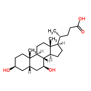 (4R)-4-[(3S,5S,7S,8R,9S,10S,13R,14S,17R)-3,7-二羥基-10,13-二甲基-2,3,4,5,6,7,8,9,11,12,14,15,16,17-十四氫-1H-環(huán)戊并[a]菲-17-基]戊酸結(jié)構(gòu)式_78919-26-3結(jié)構(gòu)式