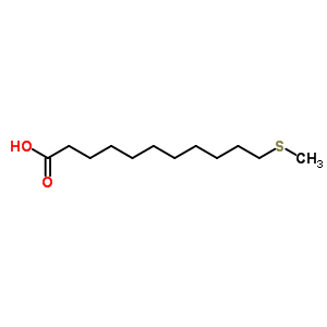 11-(甲基硫代)-十一酸結(jié)構(gòu)式_80683-81-4結(jié)構(gòu)式