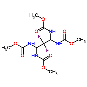 Methyl n-[2,2-difluoro-1,3,3-tris(methoxycarbonylamino)propyl]carbamate Structure,82970-13-6Structure